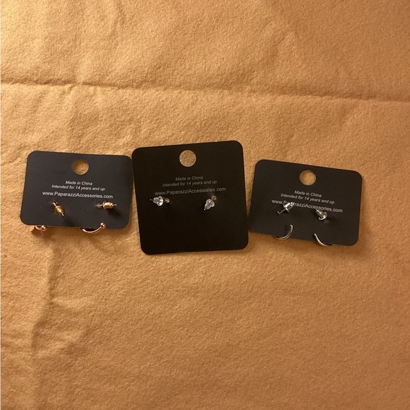 NWT paparazzi mini hoop Earring bundle (3pairs) - Picture 5 of 5